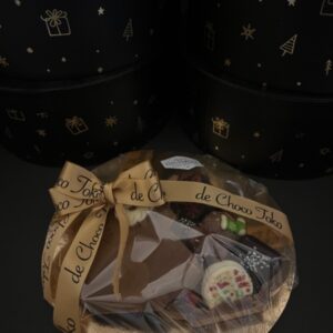 Bonbonnière met kerst bonbons